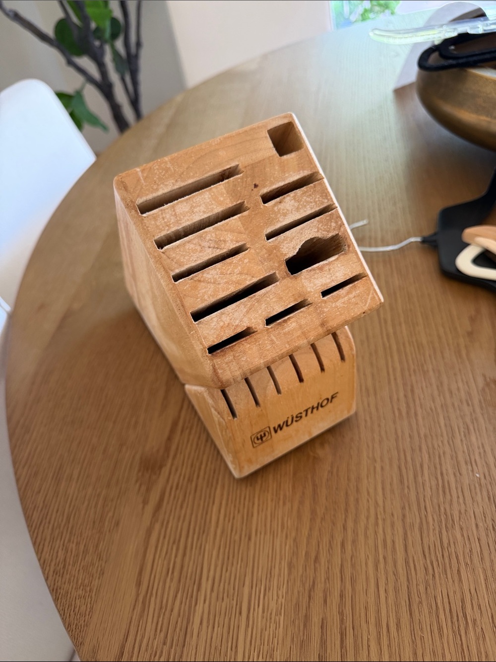 Wusthof Wooden Knife Block in Light Brown